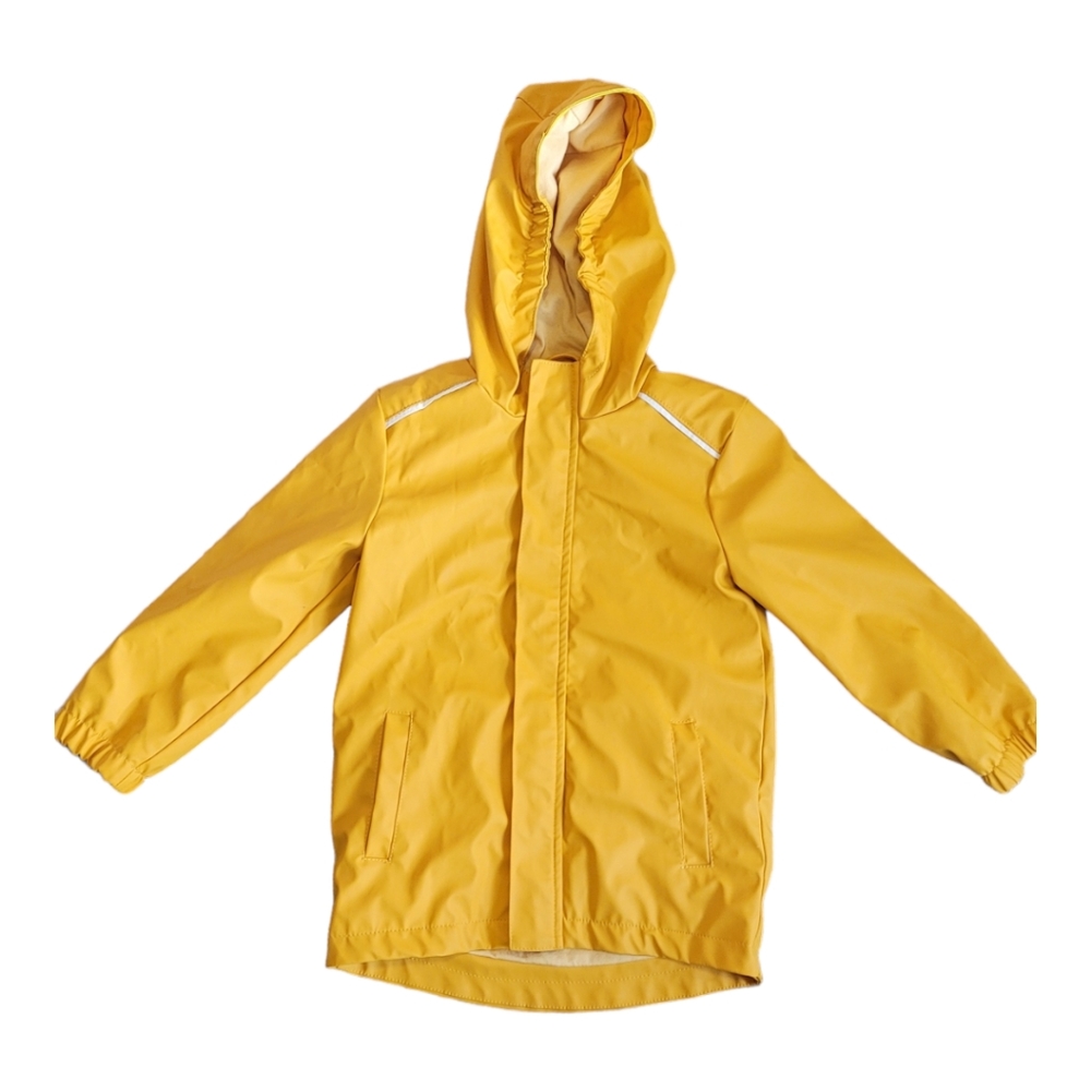 Cat and Jack Yellow Hooded Rain Jacket 4T